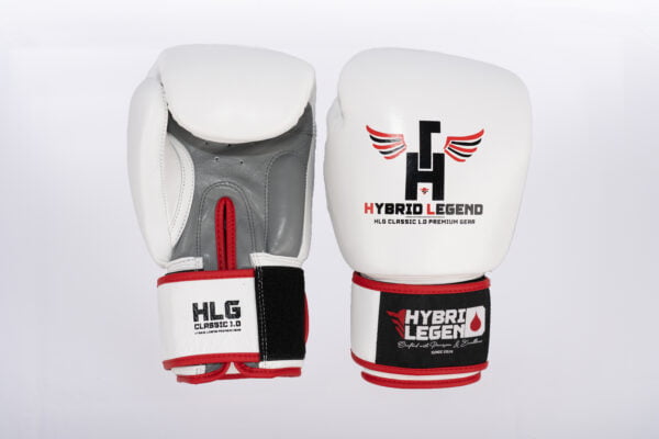 gants de boxe blanc hybrid legend mma
