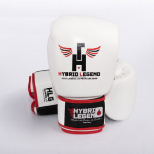 gants de boxe blanc hybrid legend