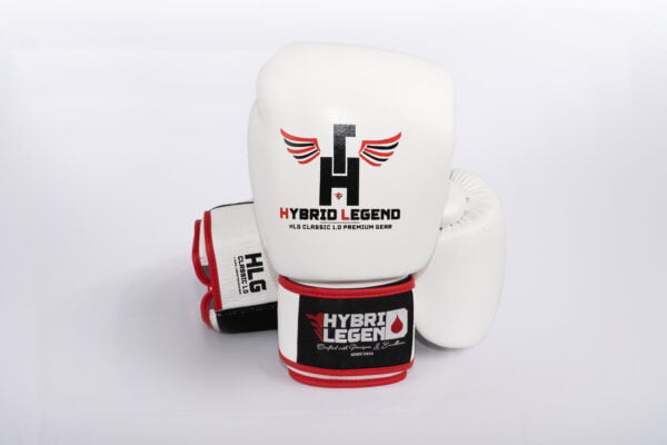 gants de boxe blanc hybrid legend