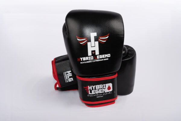 gants de boxe noir hybrid legend mma